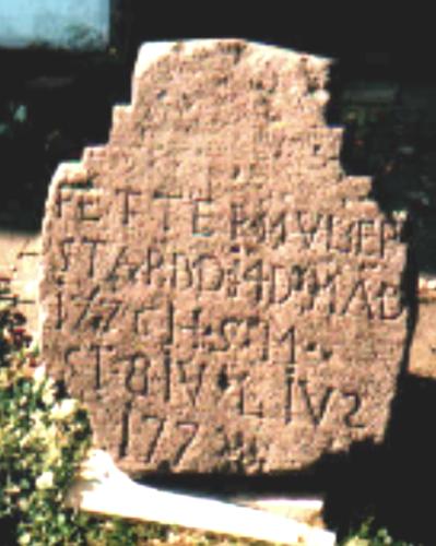 Grabstein Peter Müllers